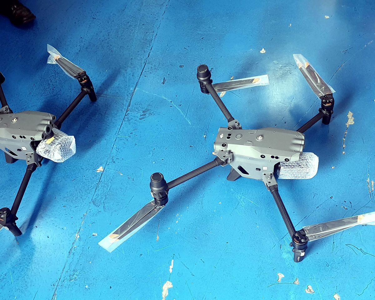 Drones DJI de la línea empresarial preparados para entrega